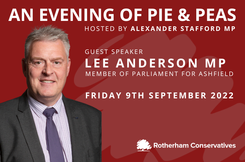 An evening of 'Pie & Peas' with Lee Anderson MP - Fill out the survey ...