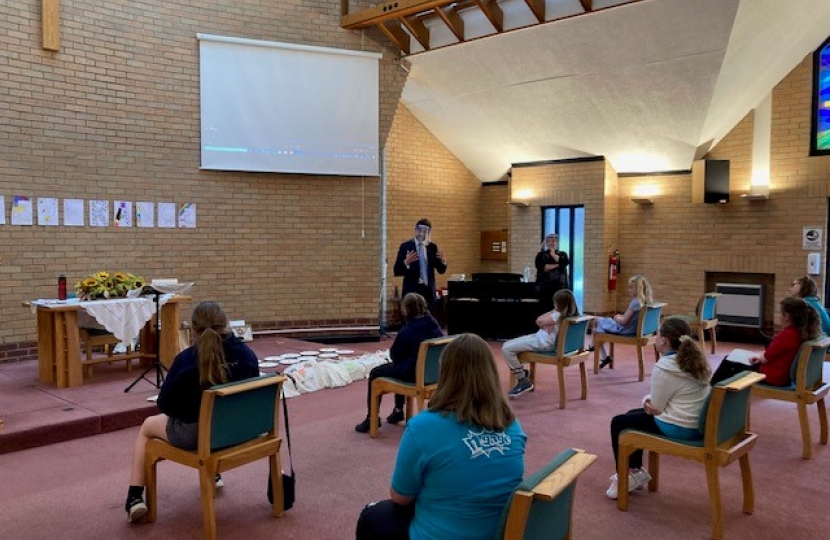 Alexander Stafford MP speak to Aston Girls Brigade