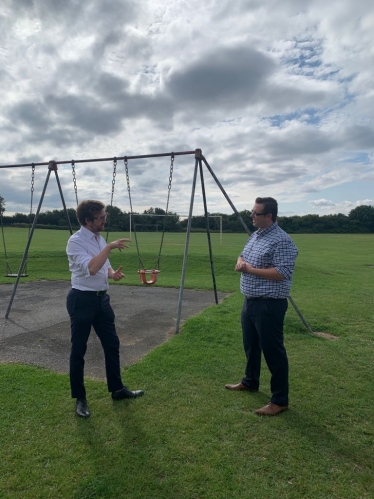 Alexander Stafford MP and Cllr Thomas Singleton